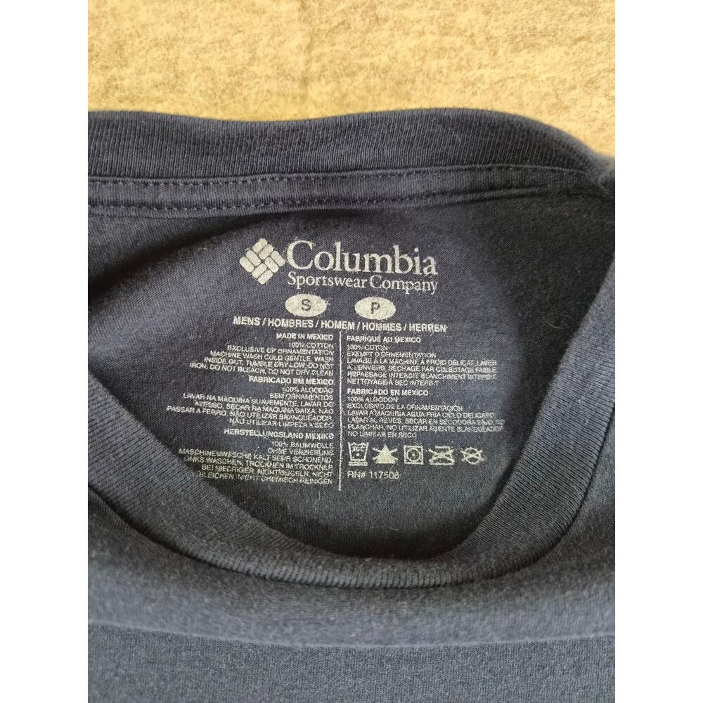 COLOMBIA SPORTSWEAR JEEP CAMPER NAVY GRAPHIC Tee MEN SIZE S